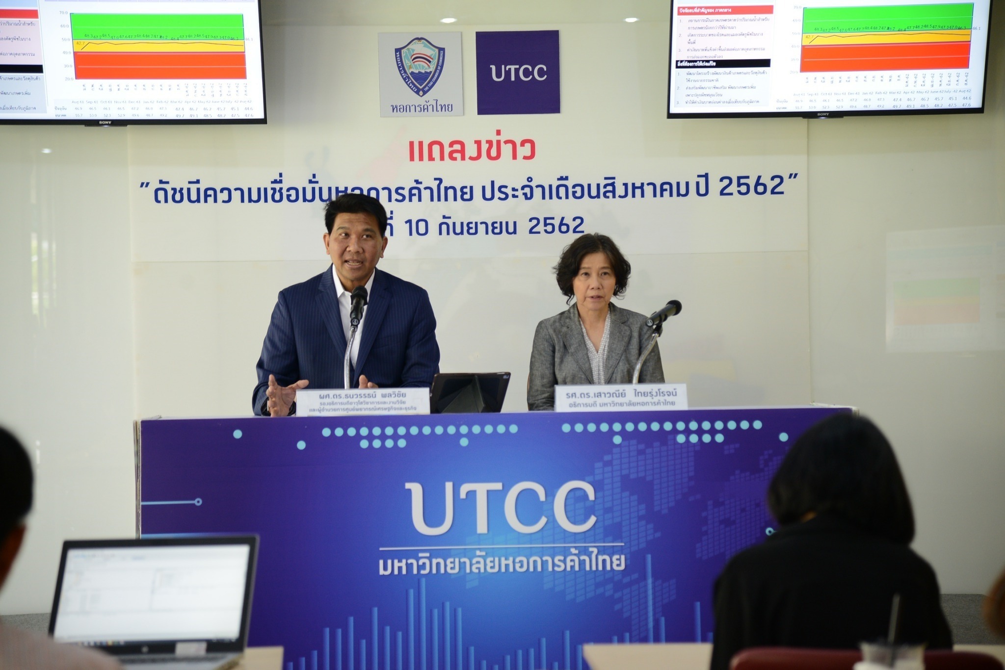 แถลงดัชนีความเชื่อมั่นหอการค้าไทย ( TCC CONFIDENCE INDEX ) ประจำเดือนสิงหาคม 2562