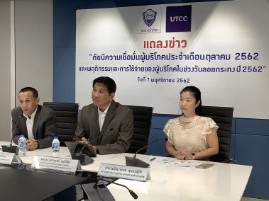 แถลงข่าวผลสำรวจดัชนีผู้บริโภค เดือน ตุลาคม 2562