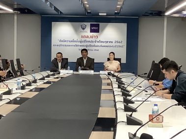 แถลงข่าวผลสำรวจดัชนีผู้บริโภค เดือน ตุลาคม 2562