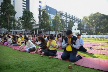 พิธีทำบุญตักบาตรเนื่องวันขึ้นปีใหม่ พุทธศักราช 2563