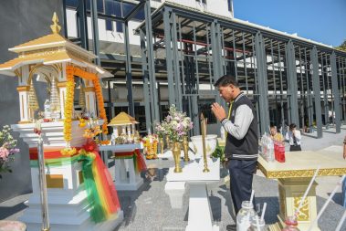 พิธีทำบุญตักบาตรเนื่องวันขึ้นปีใหม่ พุทธศักราช 2563