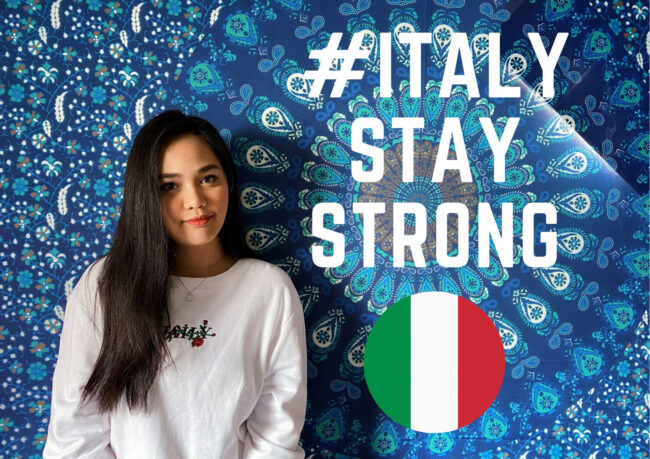 นศ. วิทยาลัยนานาชาติหอการค้าไทยส่งกำลังใจให้อิตาลีละยุโรปสู้วิกฤตโควิด – 19