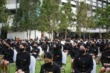 พิธีประดับปีกของน้องๆ รุ่นที่ 6 สาขาการจัดการธุรกิจสายการบิน คณะการท่องเที่ยวและอุตสาหกรรมบริการ ในรั้ว UTCC